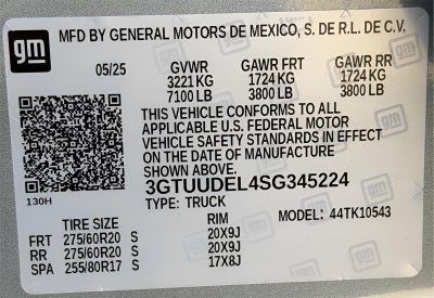 2025 GMC Sierra 1500 4WD Crew Cab Short Box SLT